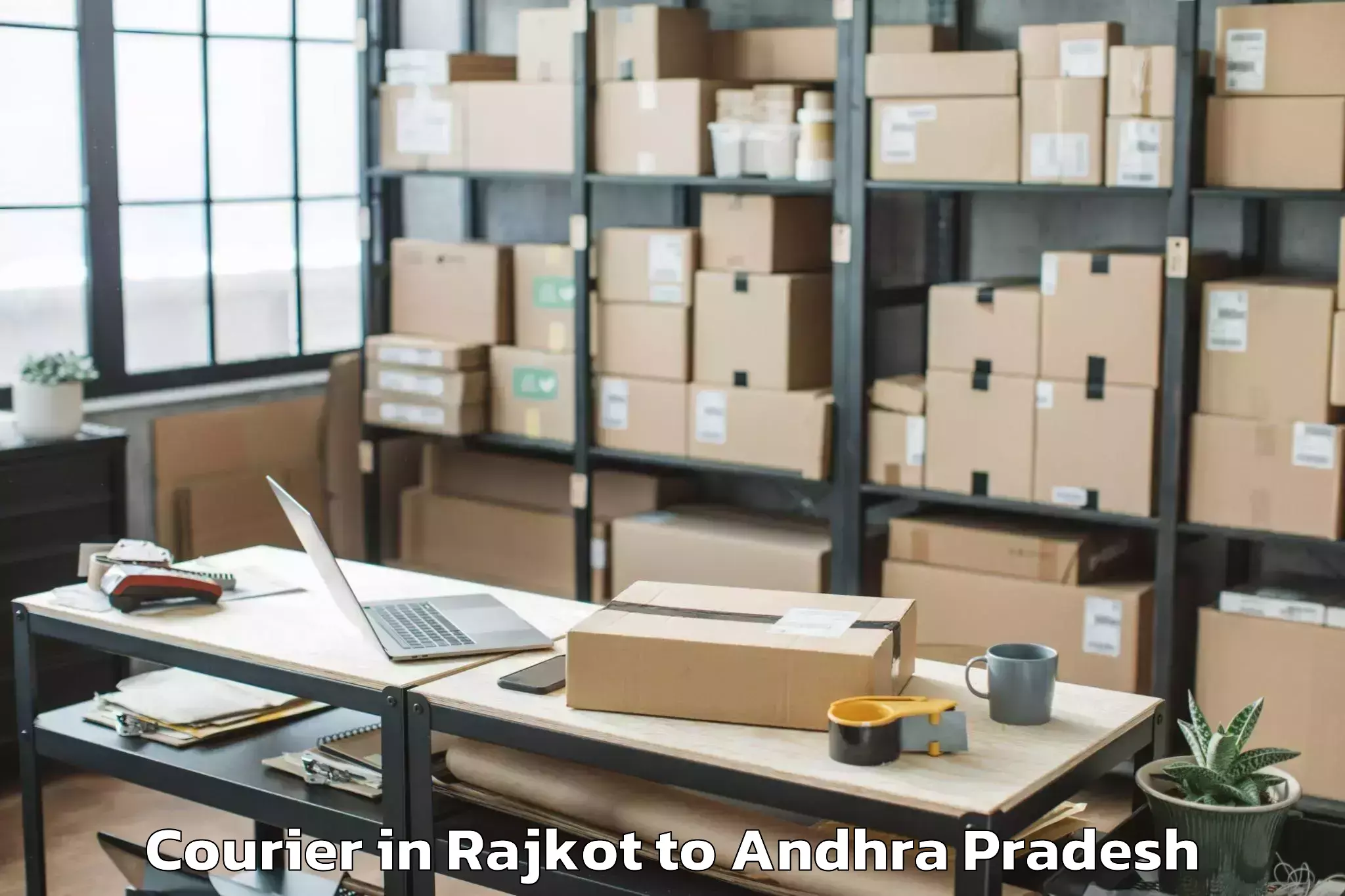 Leading Rajkot to Sarvepalli Nellore Courier Provider